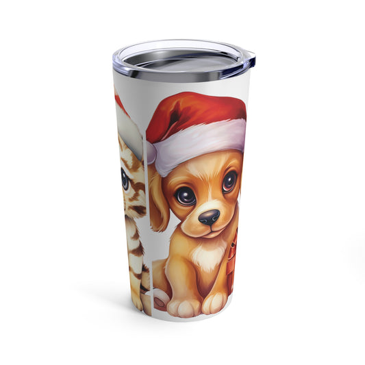 Puppy Christmas Tumbler 20oz