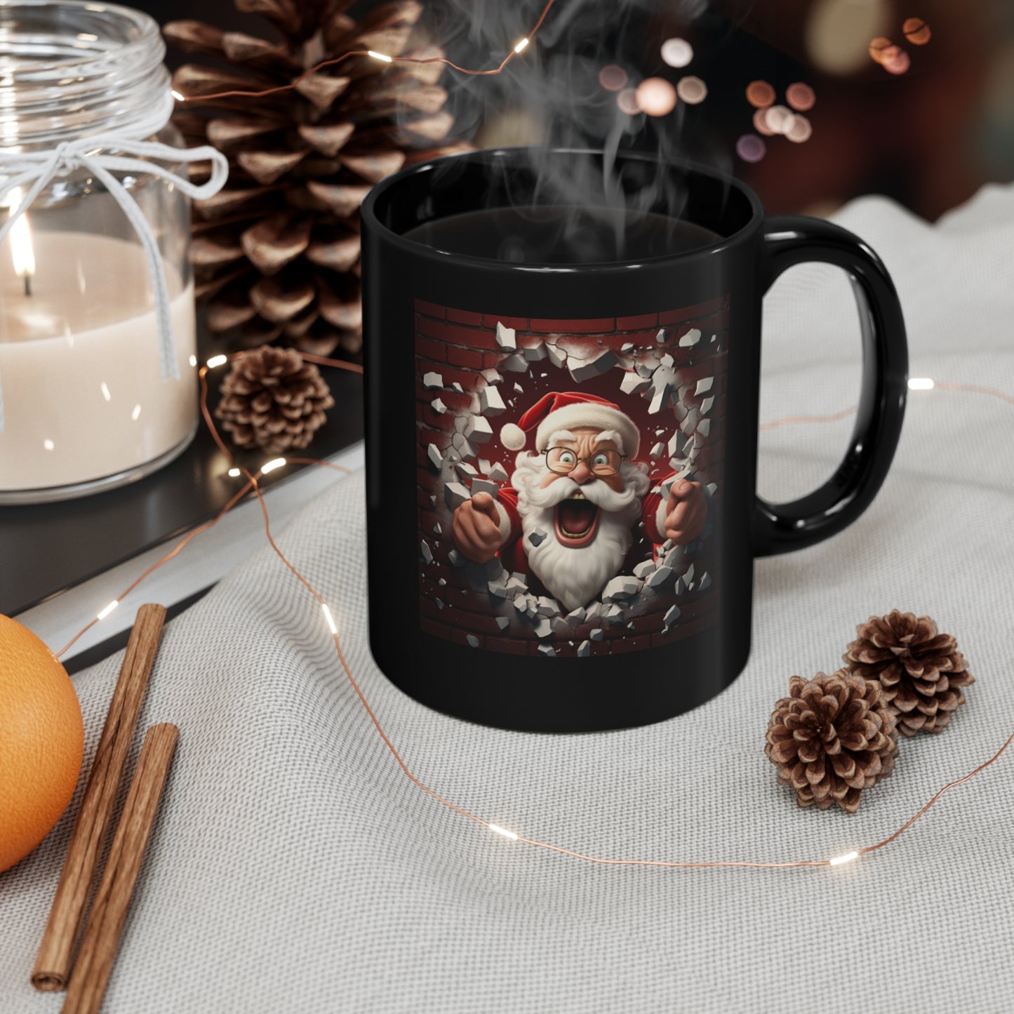 Santa Clause Mug 11oz Black Mug