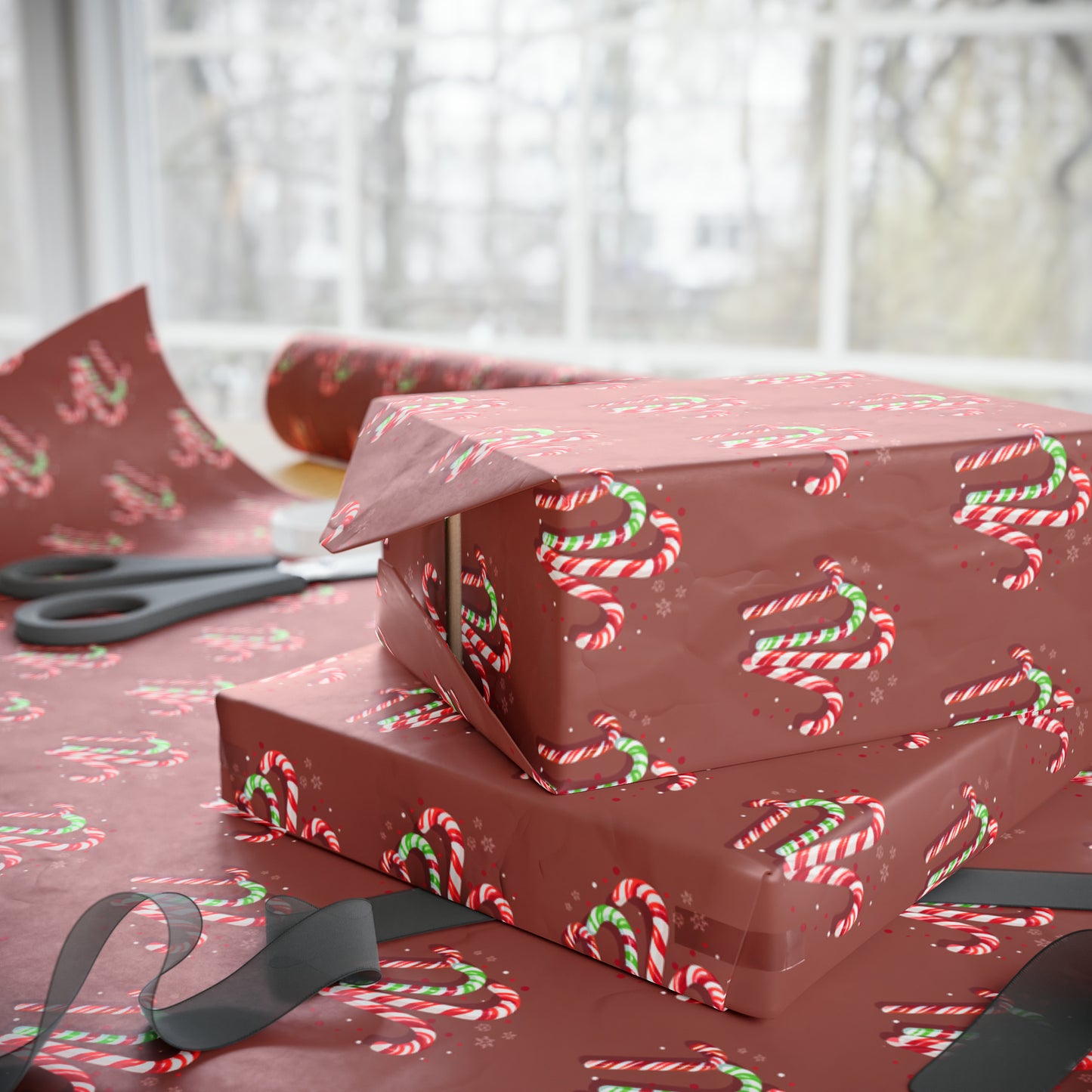 Candy Cane Candy Wrapping Papers