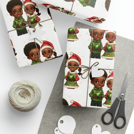 African American Kids Wrapping Paper