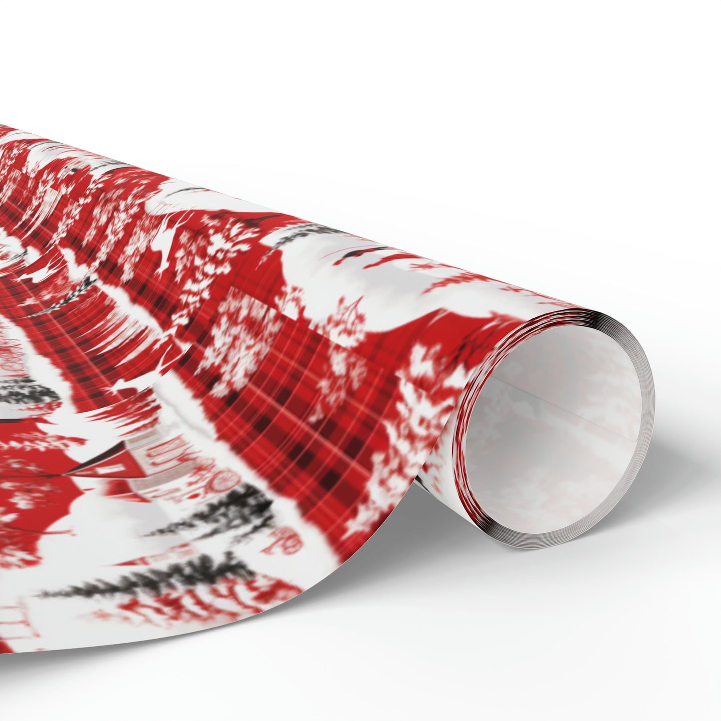 Santa Clause Plaid Wrapping Papers