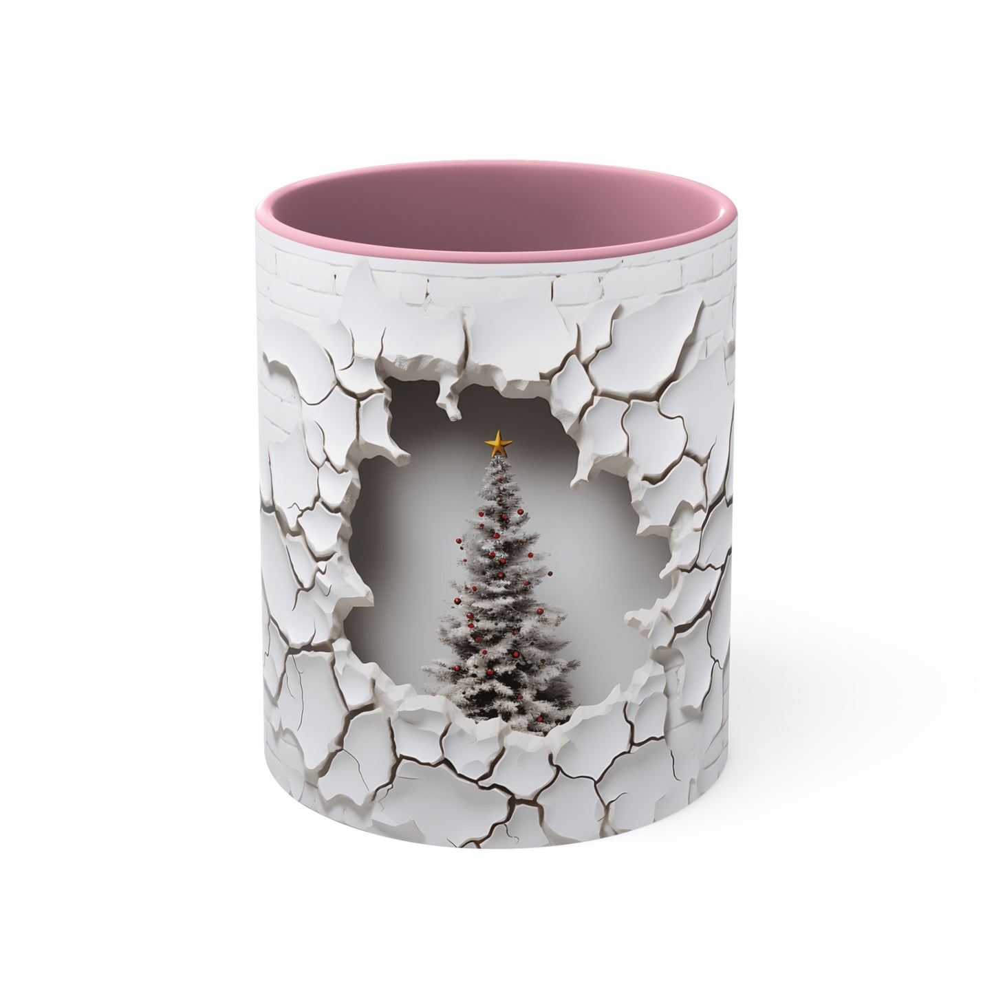 Christmas Tree 3D Accent Coffee Mug, 11oz