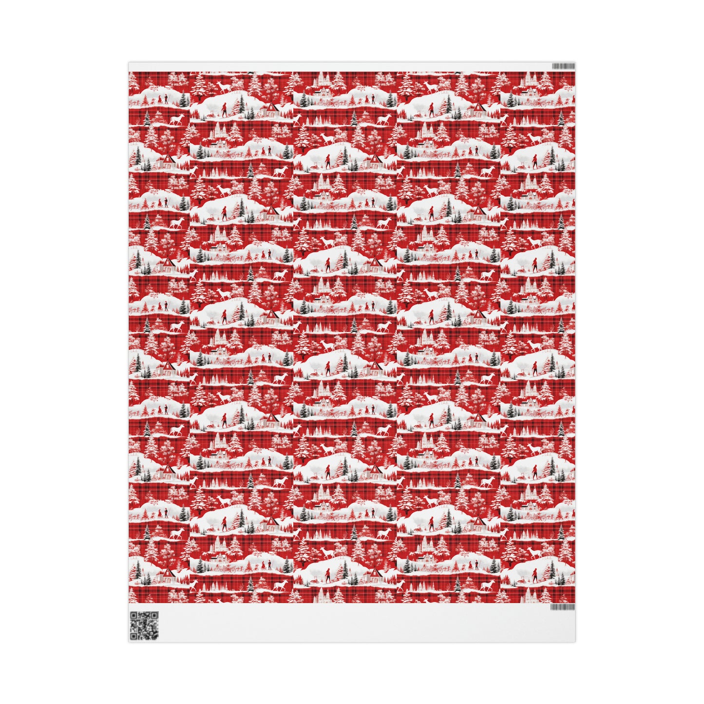 Santa Clause Plaid Wrapping Papers