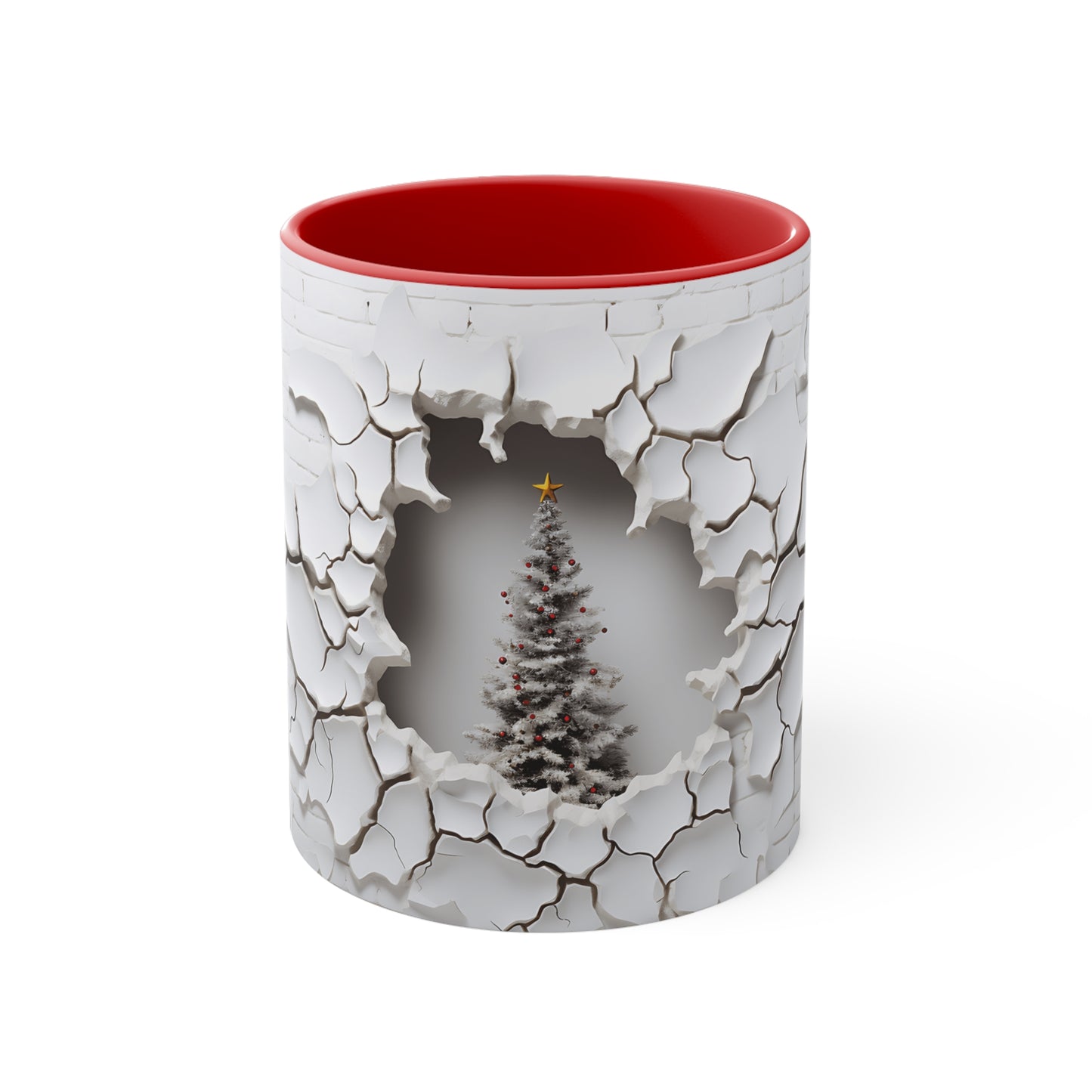 Christmas Tree 3D Accent Coffee Mug, 11oz