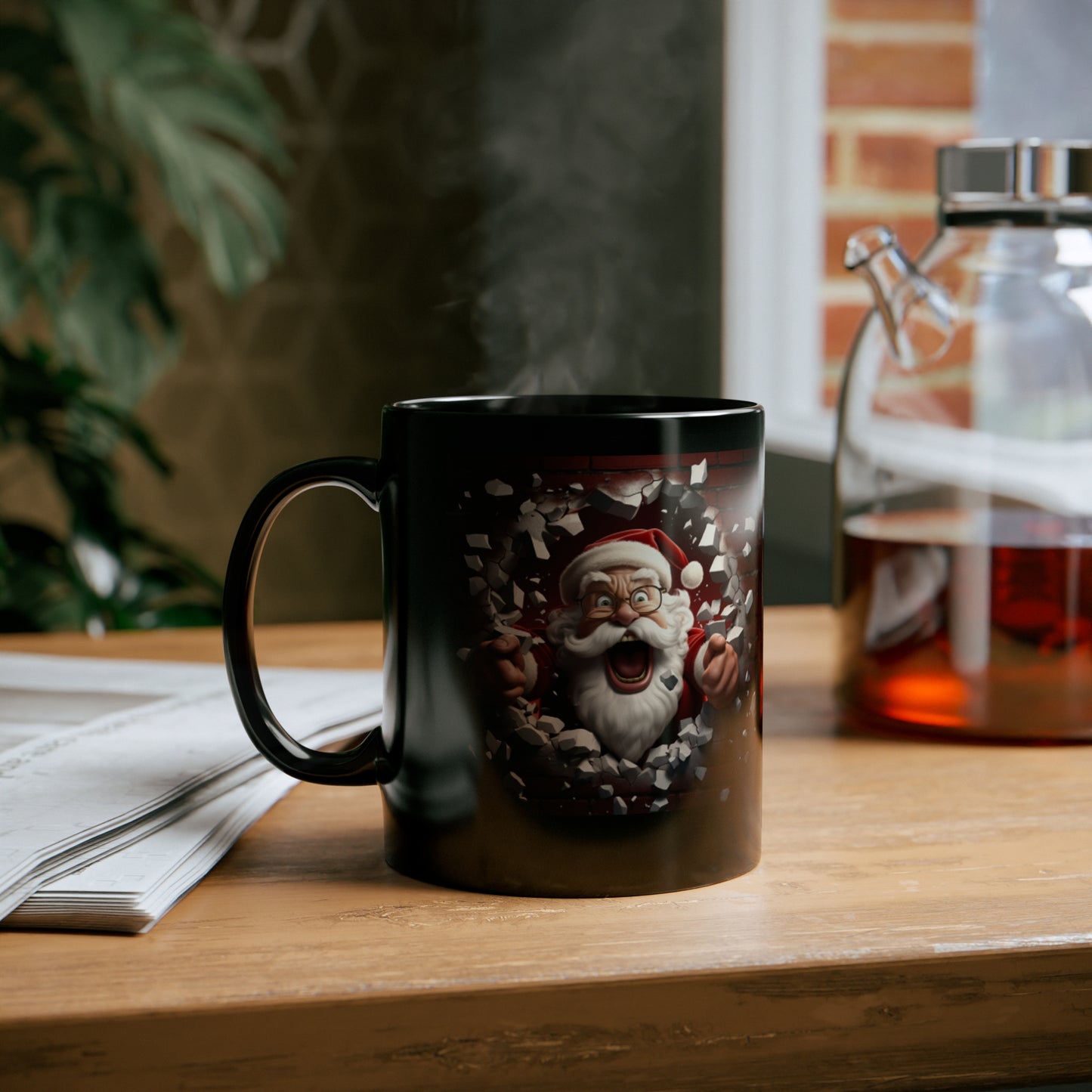 Santa Clause Mug 11oz Black Mug