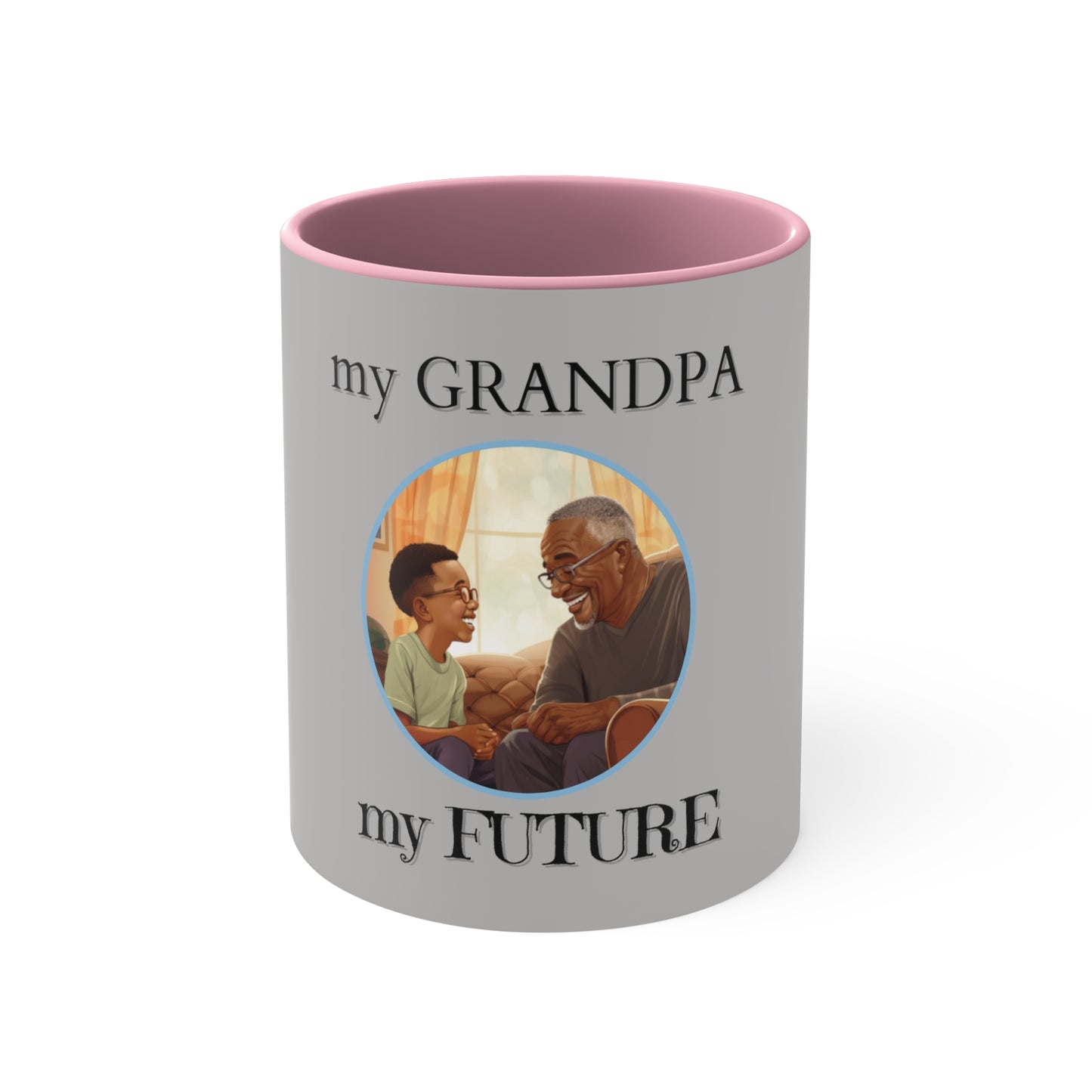 My Grandpa My Future Accent Coffee Mug, 11oz