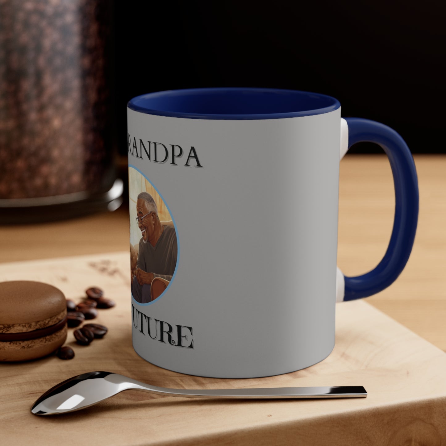 My Grandpa My Future Accent Coffee Mug, 11oz