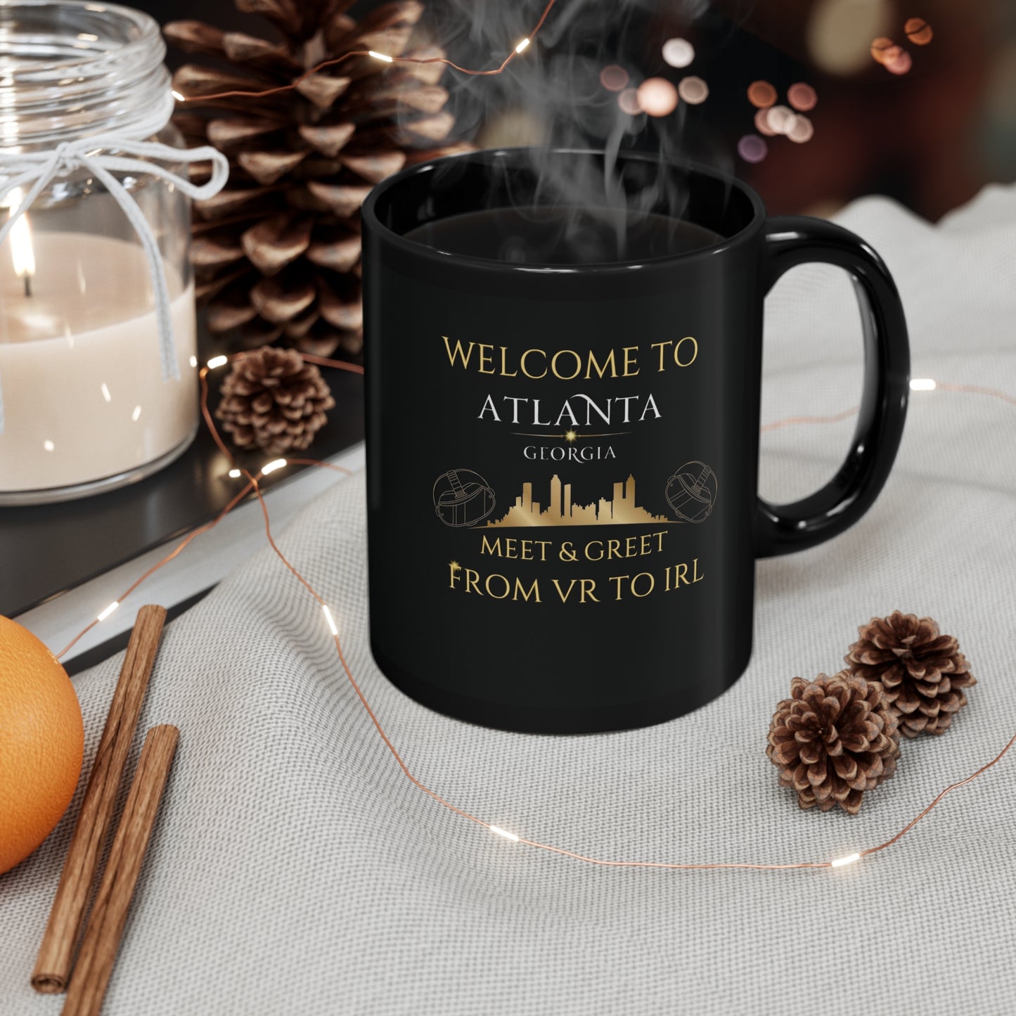 WELCOME TO ATLANTA 11oz Black Mug