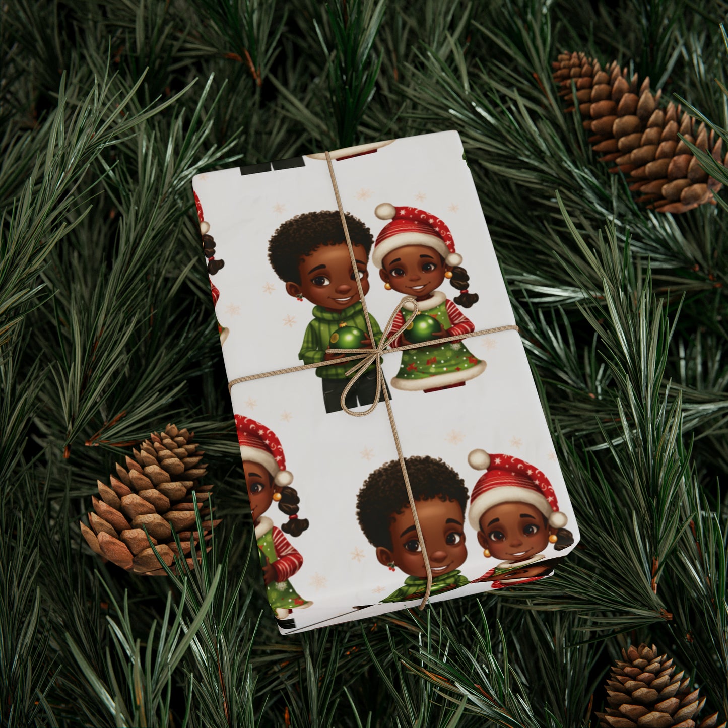 African American Kids Wrapping Paper