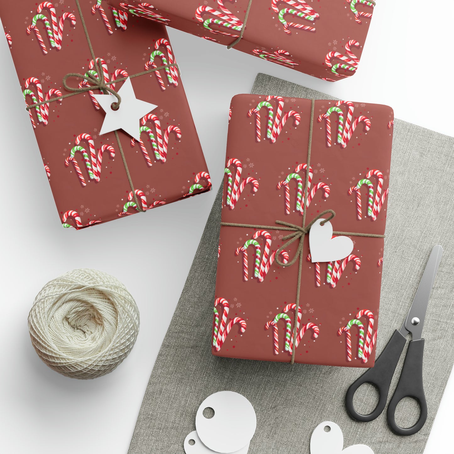 Candy Cane Candy Wrapping Papers