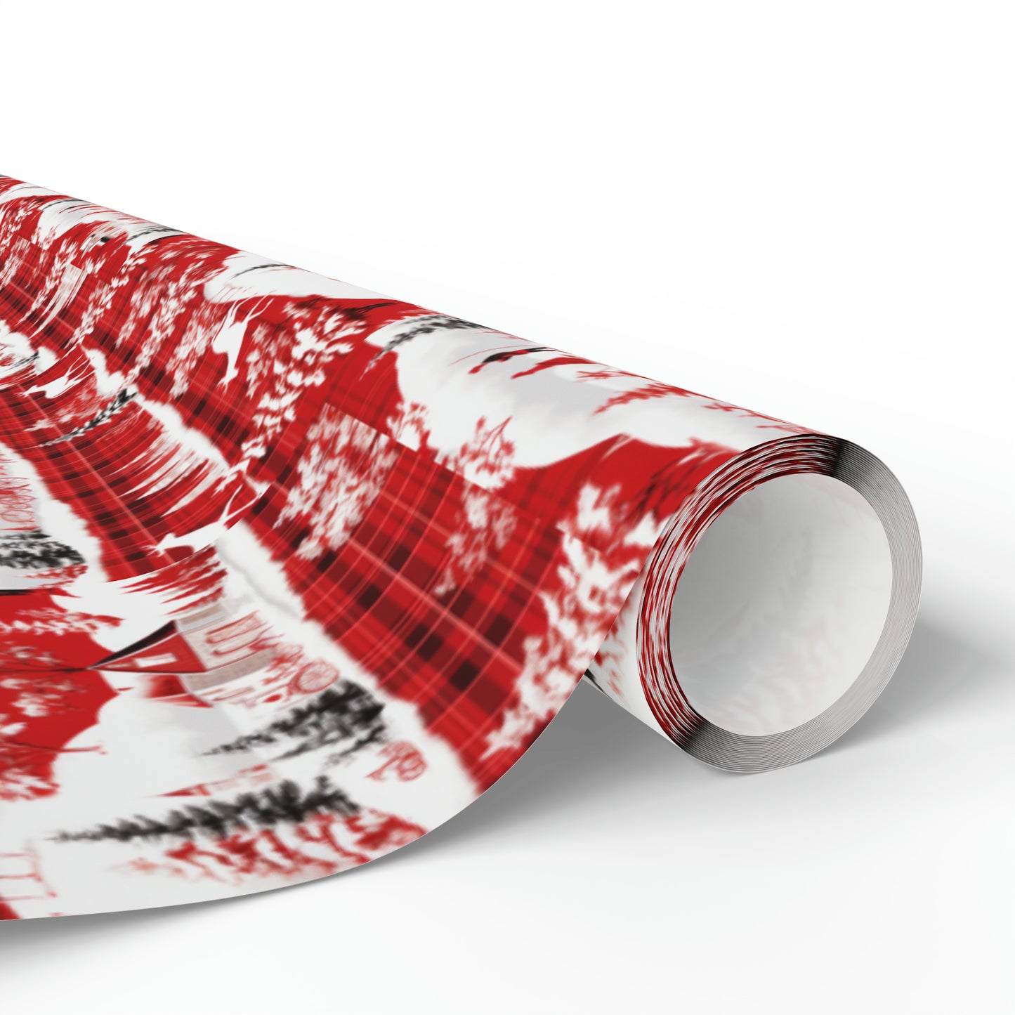 Santa Clause Plaid Wrapping Papers