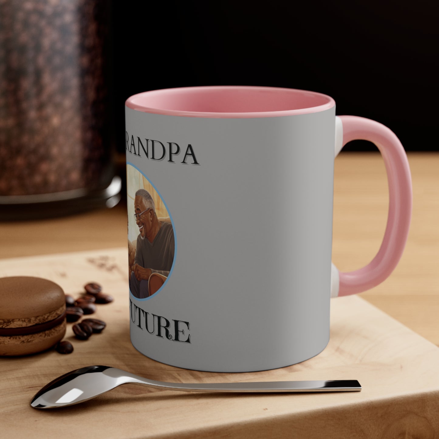 My Grandpa My Future Accent Coffee Mug, 11oz