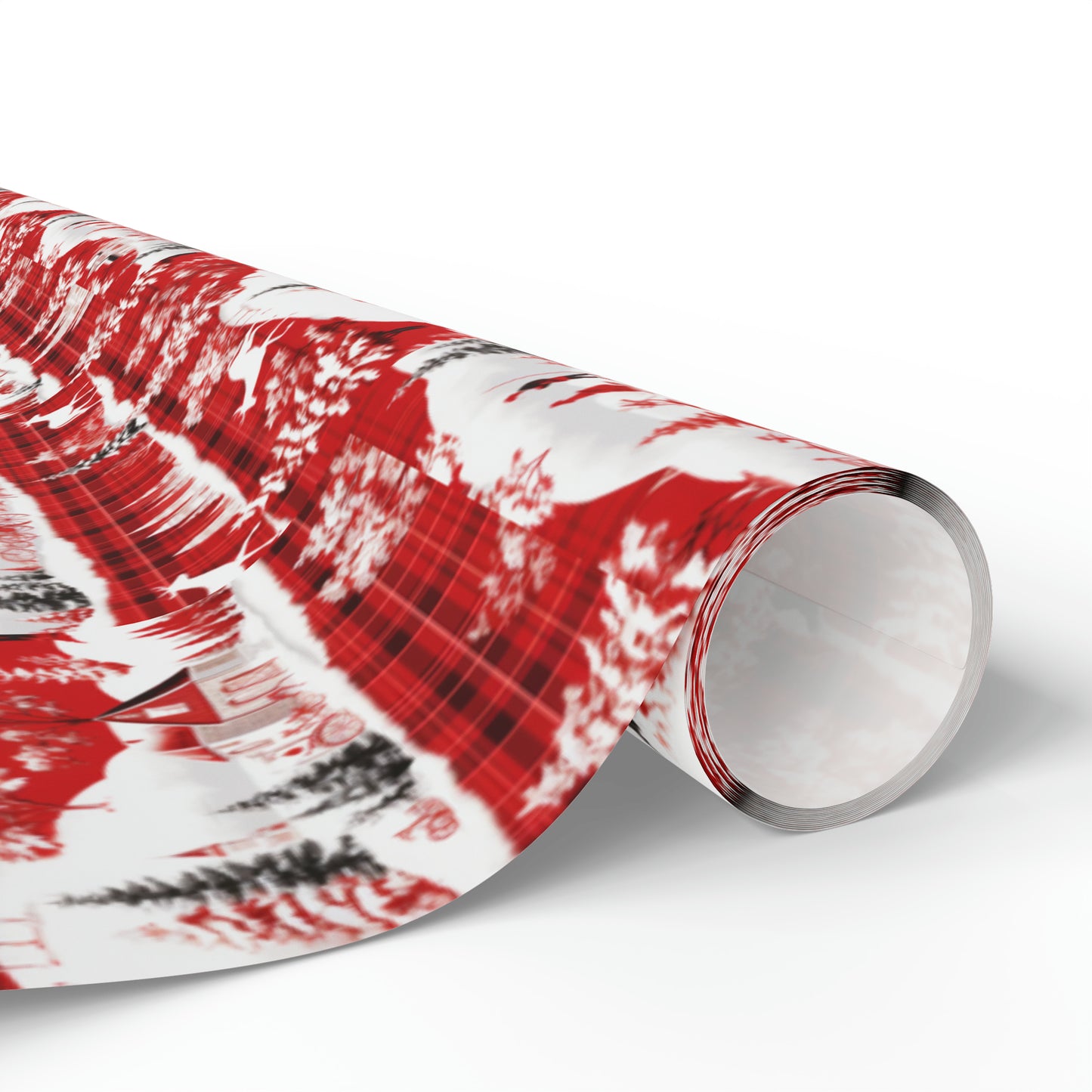 Santa Clause Plaid Wrapping Papers