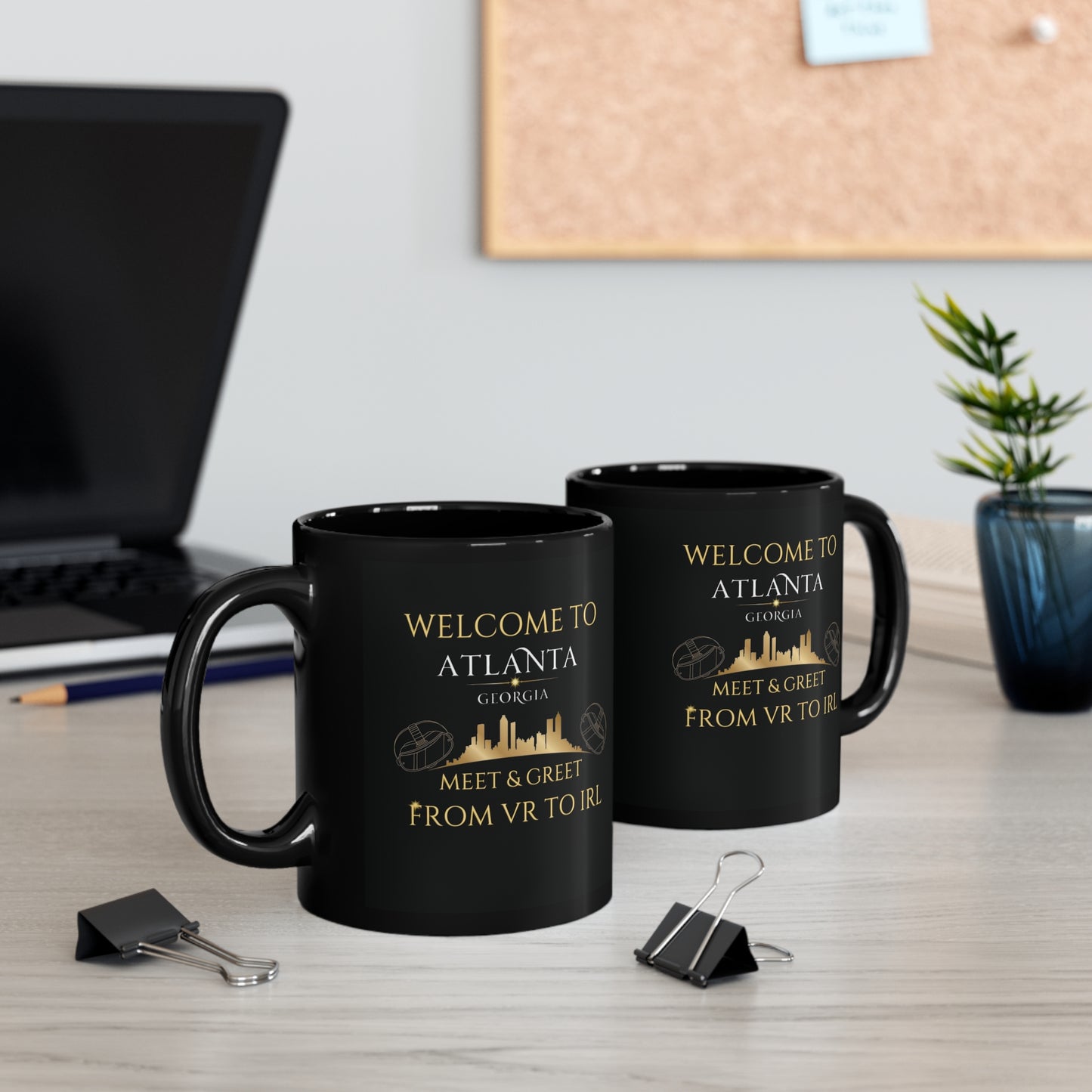 WELCOME TO ATLANTA 11oz Black Mug