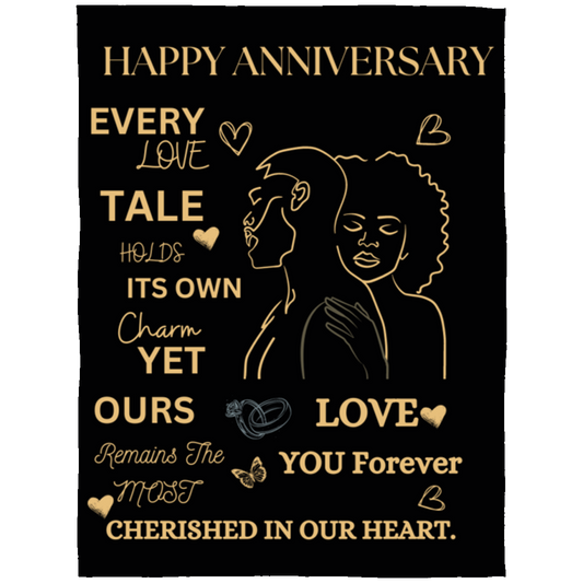 TO MY WIFE ANNIVERSARY BLANKET|GIFT|HAPPY ANNIVERSARY TO MY WIFE| Blanket 60x80