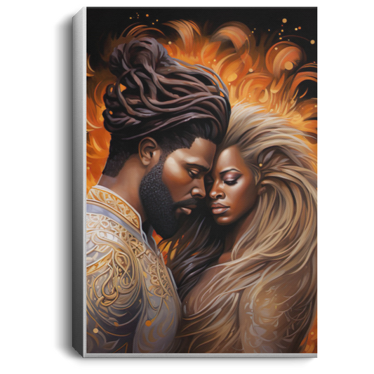 Couple Firey Canvas