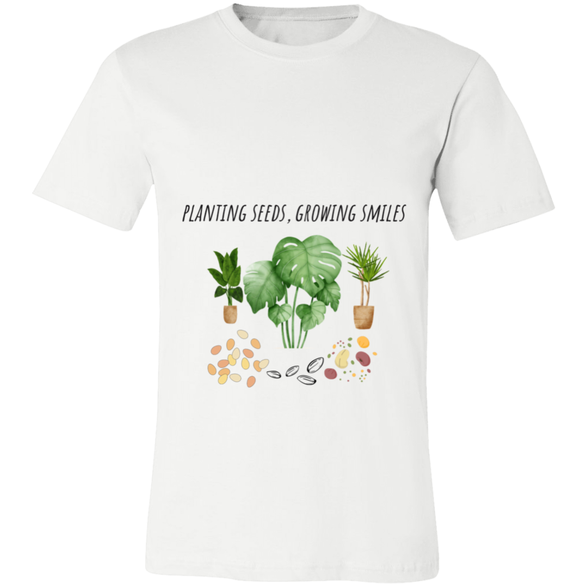 Planting Seeds Growing Smiles T-Shirt_Black Letters