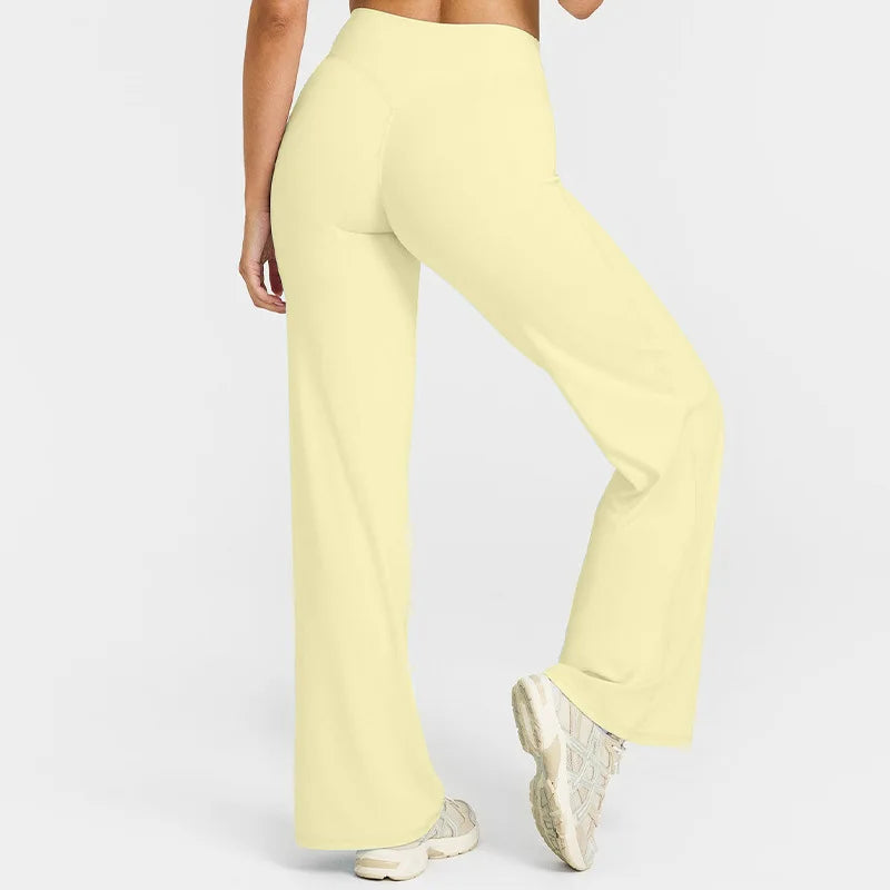 Sports straight-leg pants for women without embarrassment wide-leg pants yoga breathable fitness clothing versatile casual pants