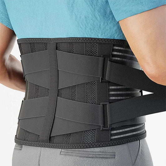 Adjustable Lower Back Support Brace — Breathable Waist Compression for Heavy Lifting, Sciatica Comfort, and Everyday Posture Support