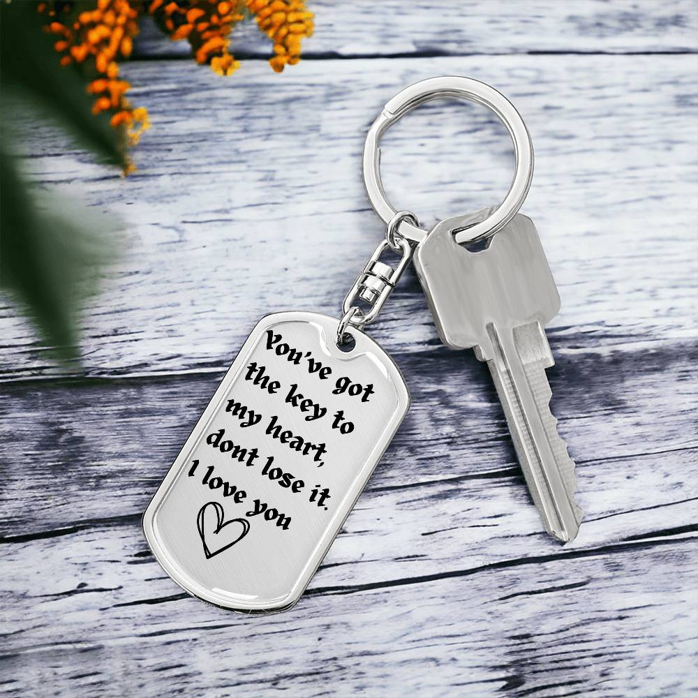 Drive Safe Dogtag| Keychain for Boyfriend| Husband| Christmas |Valentines Day| Gifts for Him Boyfriend Husband