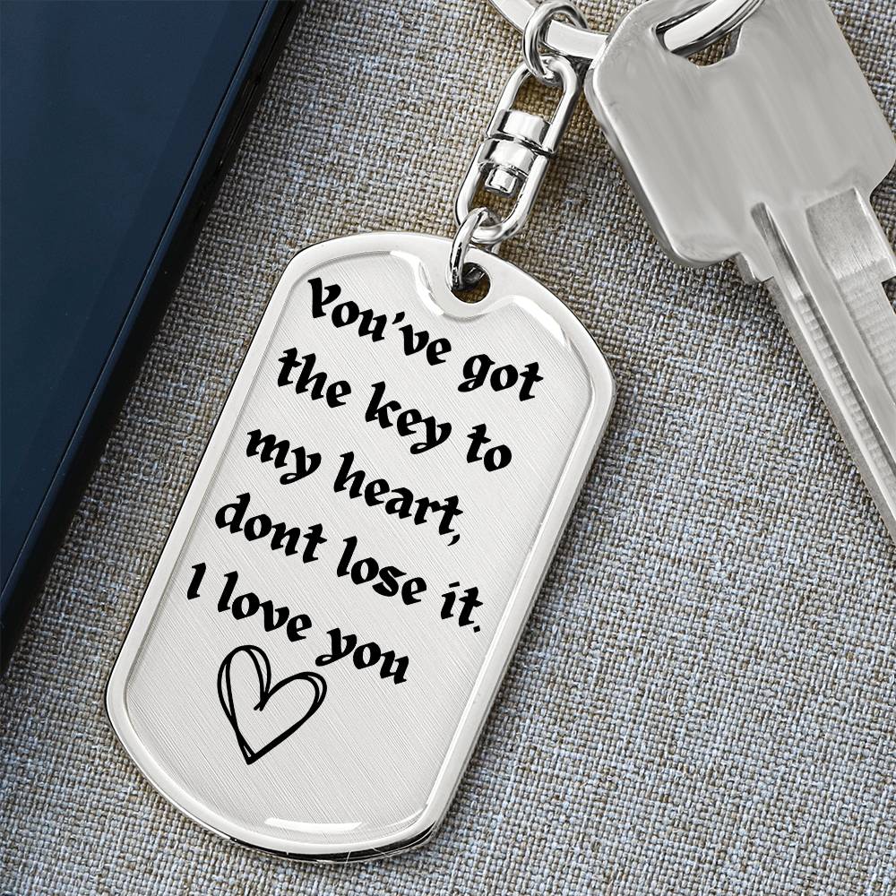 Drive Safe Dogtag| Keychain for Boyfriend| Husband| Christmas |Valentines Day| Gifts for Him Boyfriend Husband