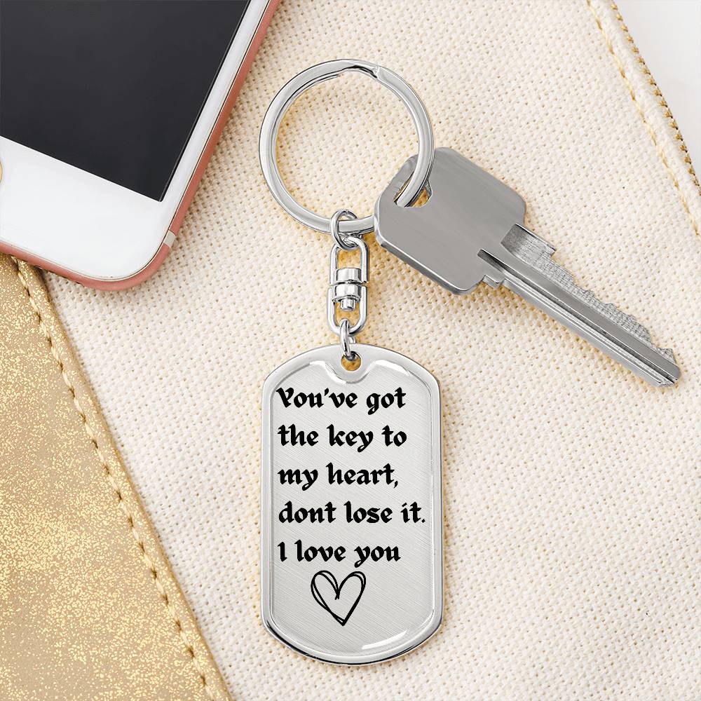 Drive Safe Dogtag| Keychain for Boyfriend| Husband| Christmas |Valentines Day| Gifts for Him Boyfriend Husband