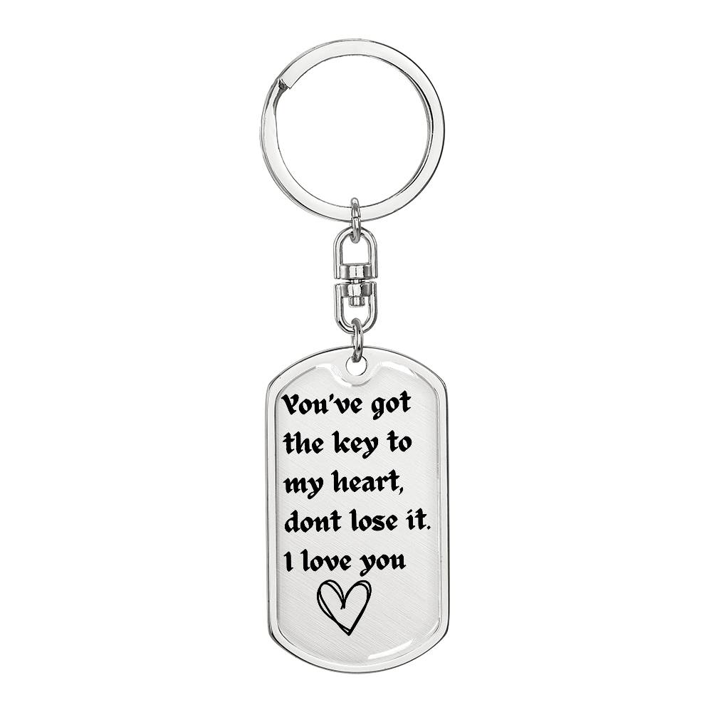 Drive Safe Dogtag| Keychain for Boyfriend| Husband| Christmas |Valentines Day| Gifts for Him Boyfriend Husband