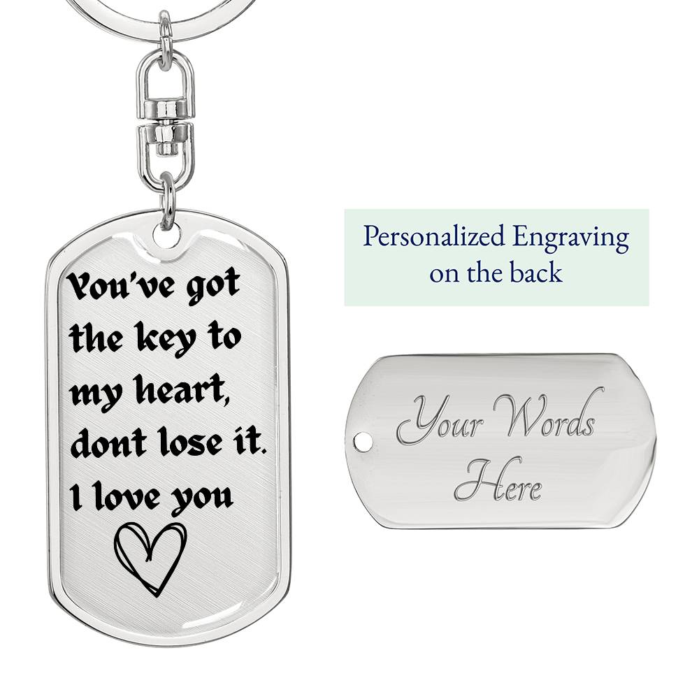 Drive Safe Dogtag| Keychain for Boyfriend| Husband| Christmas |Valentines Day| Gifts for Him Boyfriend Husband