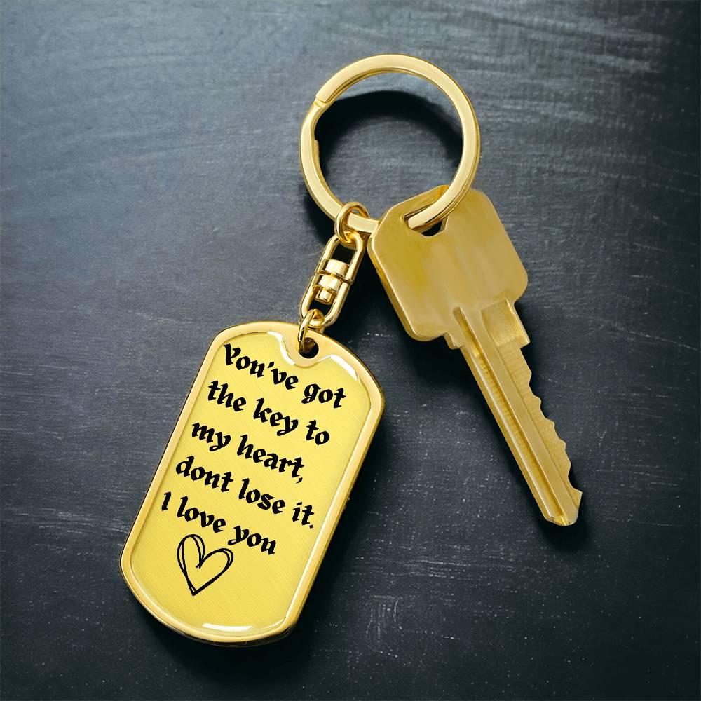 Drive Safe Dogtag| Keychain for Boyfriend| Husband| Christmas |Valentines Day| Gifts for Him Boyfriend Husband