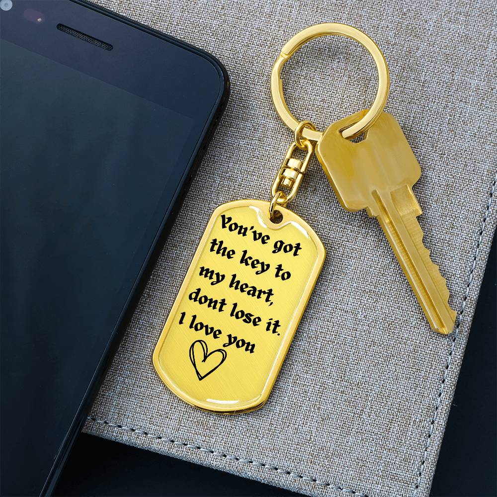 Drive Safe Dogtag| Keychain for Boyfriend| Husband| Christmas |Valentines Day| Gifts for Him Boyfriend Husband