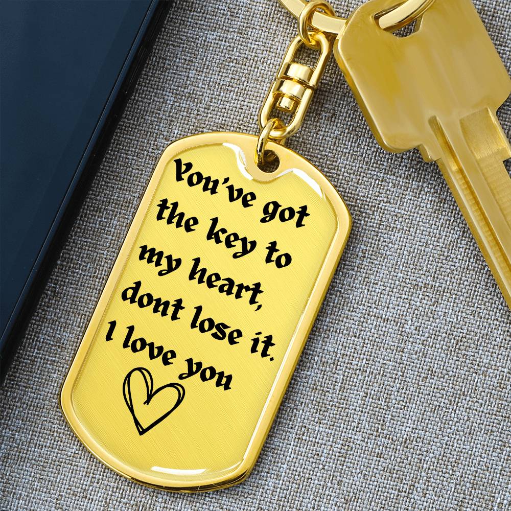 Drive Safe Dogtag| Keychain for Boyfriend| Husband| Christmas |Valentines Day| Gifts for Him Boyfriend Husband