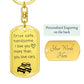 Drive Safe Dog tag |Keychain for Him |For Boyfriend | Valentine's Day | Christmas Gift| Gift for Boyfriend Husband Gifts