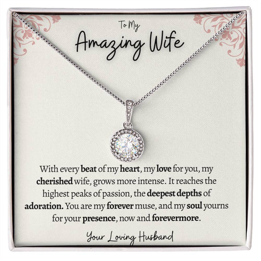 ToMyWifeNecklace|FromHusbandToWifeNecklace|WifeGift|HusbandGift|Anniversary|Soulmate