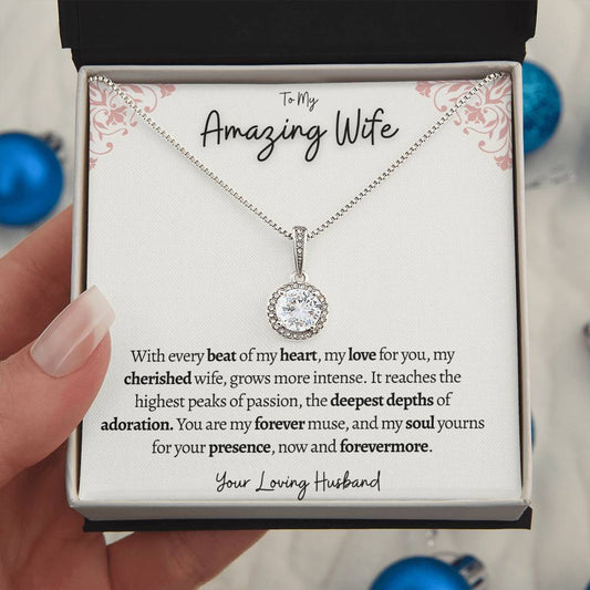 ToMyWifeNecklace|FromHusbandToWifeNecklace|WifeGift|HusbandGift|Anniversary|Soulmate