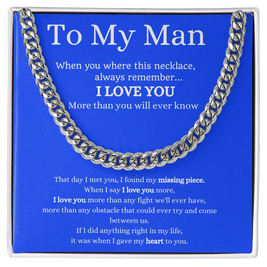 Cuban Link Chain|Soulmate|Boyfriend|Lover|To My Man