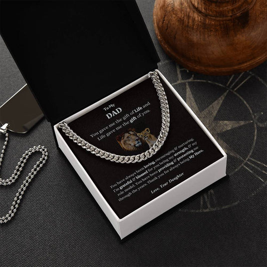 Cuban Link Chain| Father's Day| Father's Birthday| Dad Chain| Special Occasion| ChristmasGift