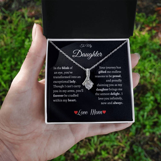 MotherDaughterNecklace|ProudMom|Birthday|Wedding|Gift|DaughterNecklace
