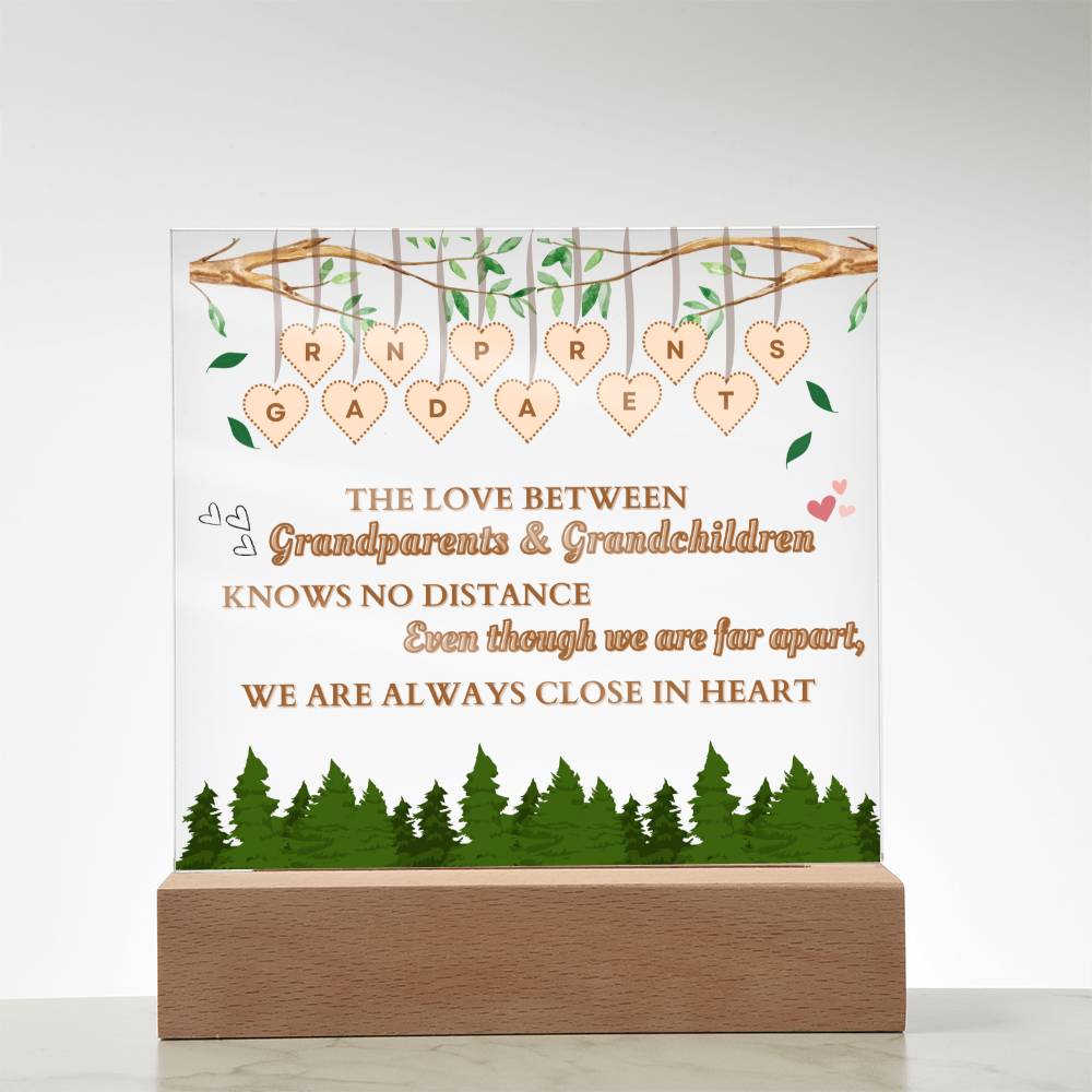 Grandparents Christmas Gift Acrylic Plaque