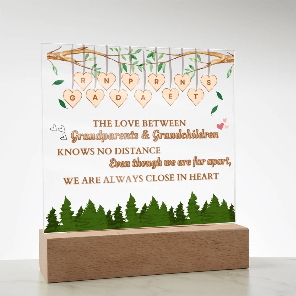 Grandparents Christmas Gift Acrylic Plaque